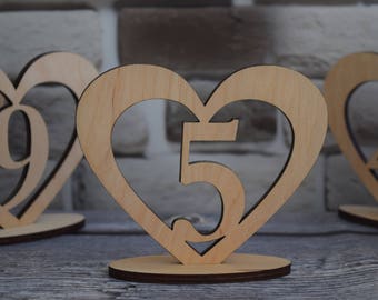Set Wedding table number gold Wood table number Wedding table sign Free standing number Elegant table table decoration wedding anniversary