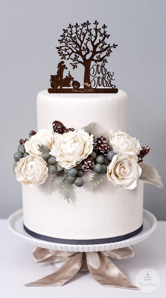 3 Personnalisé Mariée Marié cake topper gâteau de mariage Mr et Mme rustique Log Slice 3 Personnalisé Mariée Marié cake topper gâteau de mariage Mr et Mme rustique Log Slice