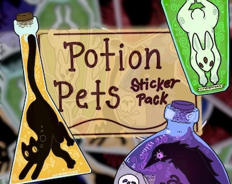 Potion Pets - semi-waterproof vinyl sticker