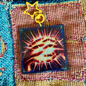 Flamme, Funke - Acryl Schlüsselanhänger 6cm