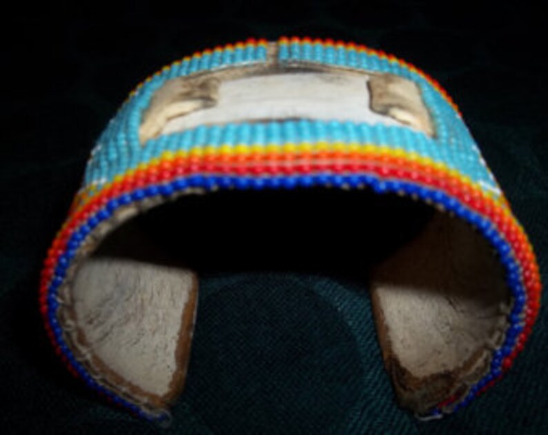 Vintage Native American Beaded Watch Band Etsy