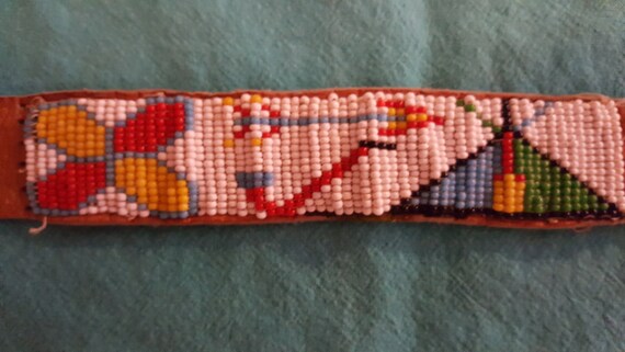 Antique Native American Wrist Band - image 3