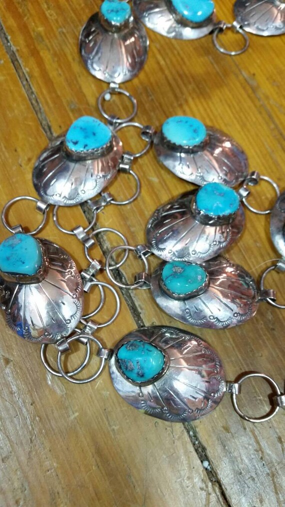 Vintage Navajo Concho Belt