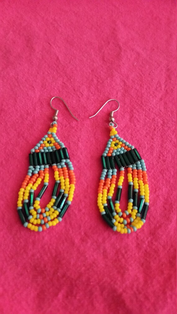 Colorful Native American Earrings