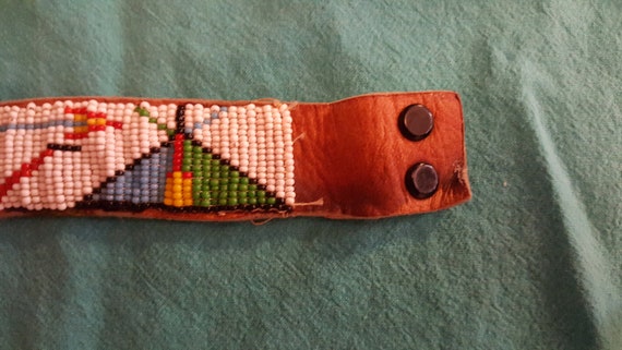 Antique Native American Wrist Band - image 1