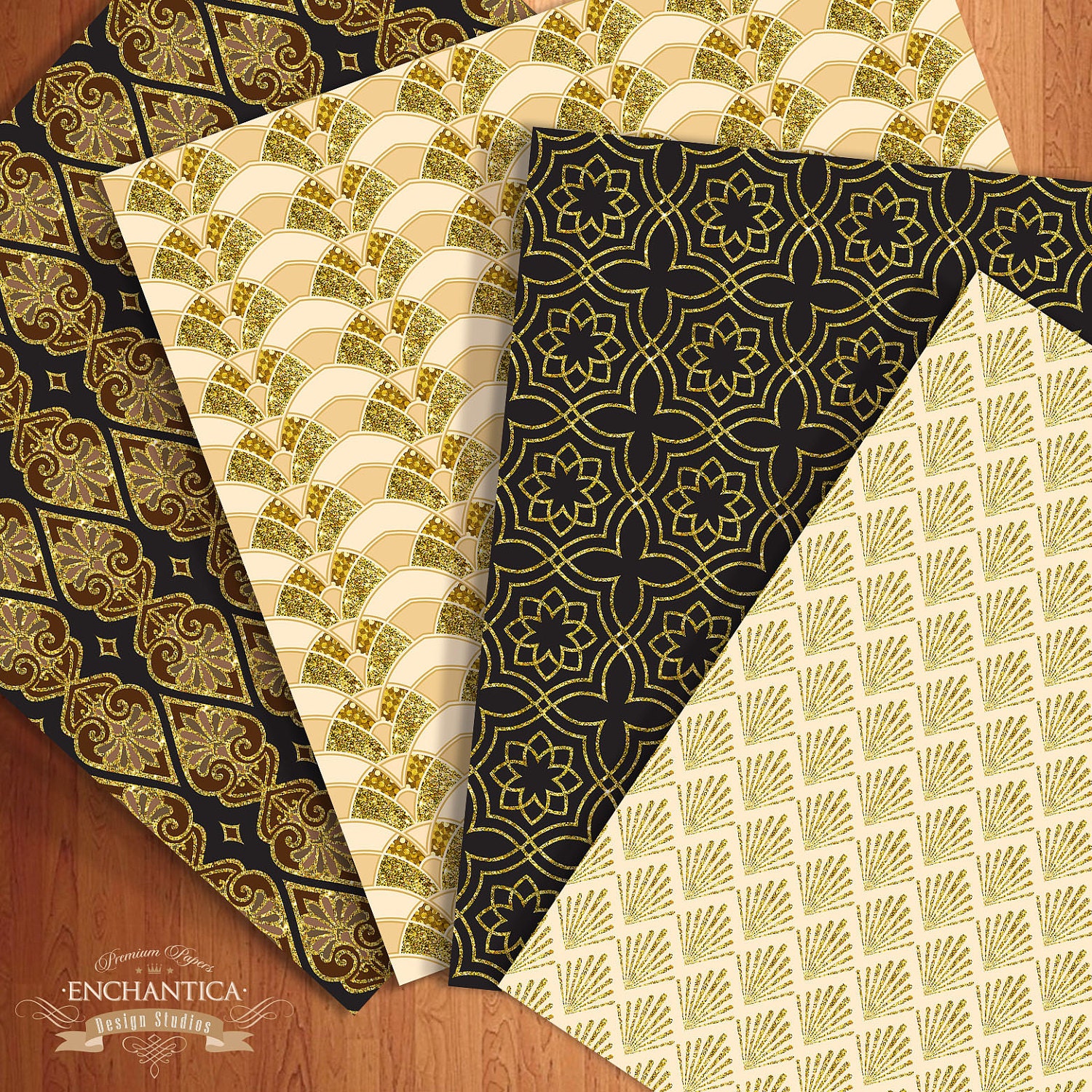 Digital Paper Gold Digital Paper Glitter Digital Paper Gold Etsy