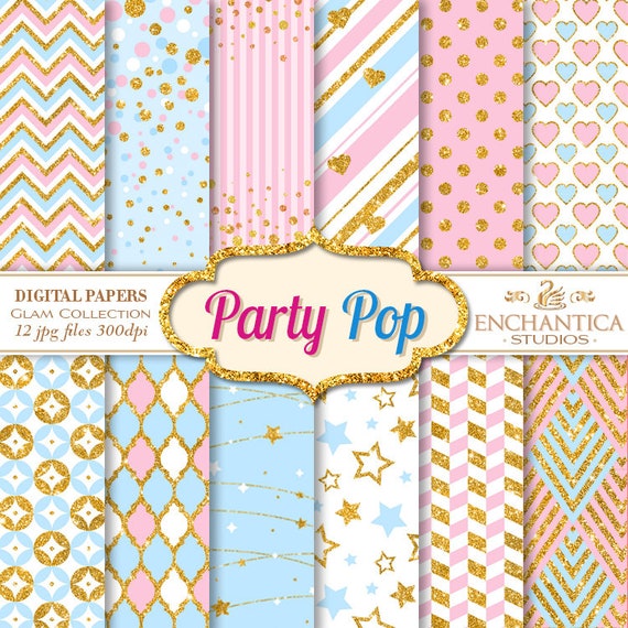 Pastel Glitter Paper Papel Digital Pastel Papel Digital Rosa Etsy