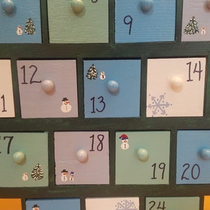 Advent Calendar Tree Snowman Themed image 5