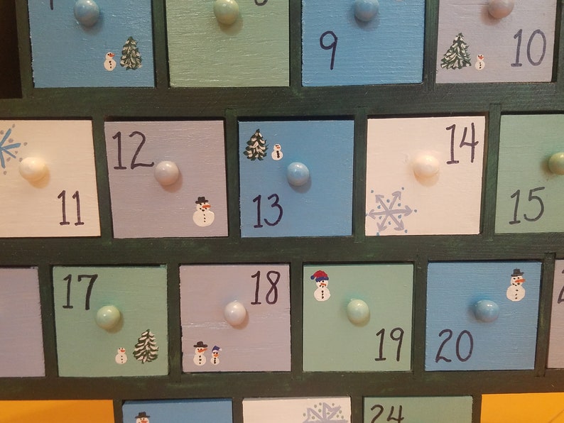 Advent Calendar Tree Snowman Themed image 5