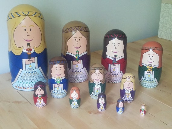 christmas nesting dolls