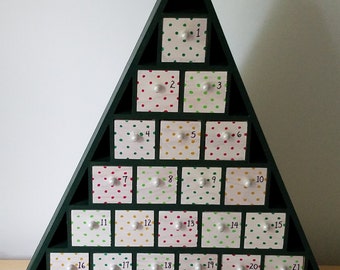 Polka Dot Advent Calendar Tree