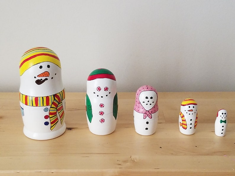 snowman nesting dolls