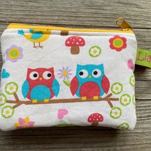 Purse birds, owls colorful image 1