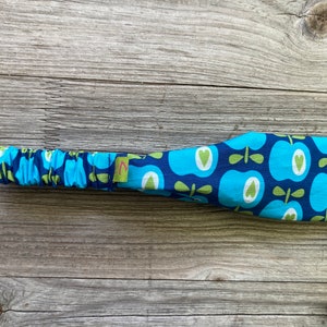 Hairband children retro apples turquoise blue