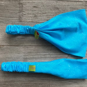 1 hairband children pattern with hearts turquoise