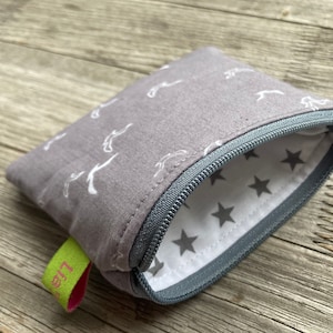 Bolsa pássaros cinza