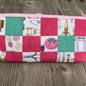 Pencil case pen bag sewing bag pink