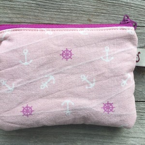 Geldbeutel, Täschchen marine rosa