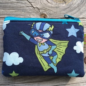 Geldbeutel Superheld blau