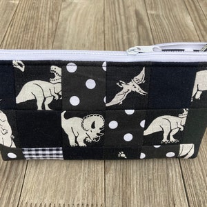 Pencil case pencil case dinosaur black