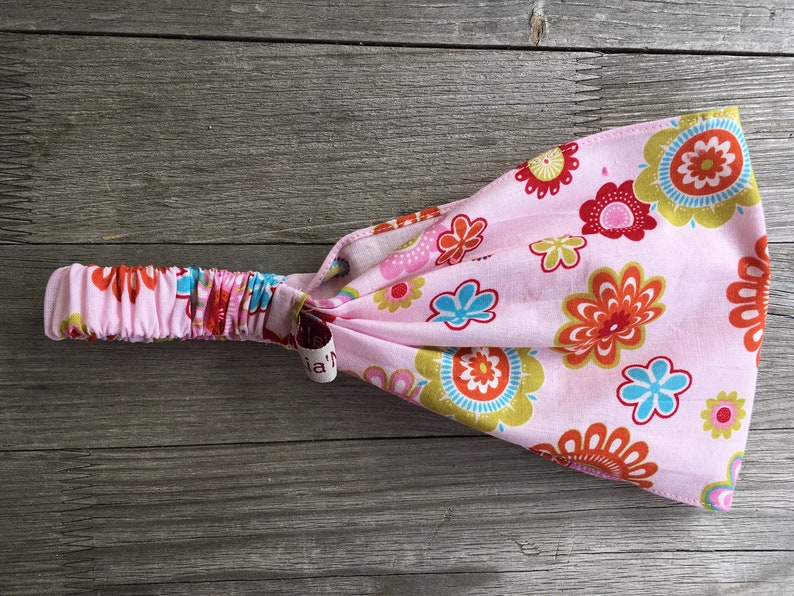 1 hairband girl flowers colorful pink