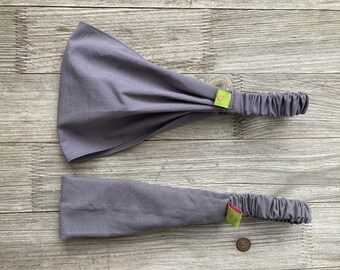 1 hairband plain dark gray