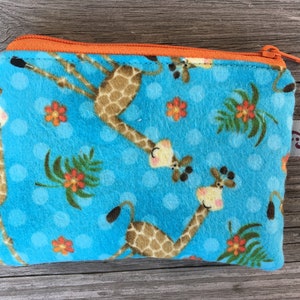 Bolsa Girafa laranja turquesa