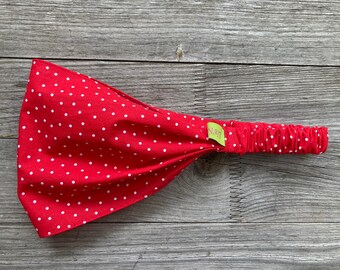 1 hair band dots red