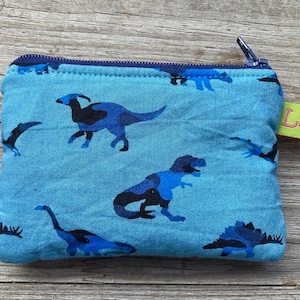 Cartera infantil dinosaurio azul