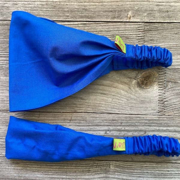 1 Haarband uni royalblau