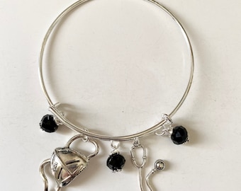 Stethoscope Charm Bracelet - Healthcare, Nurse, Doctor Gift