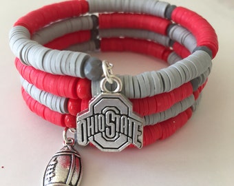 Ohio State Football Bracelet