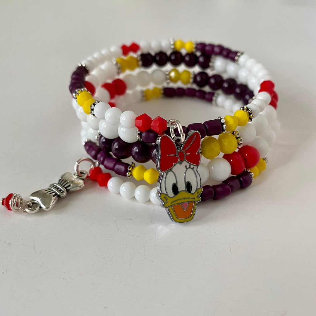 Daisy Duck Bracelet, Disney Bracelet, Adult Disney Bracelet, Daisy Duck