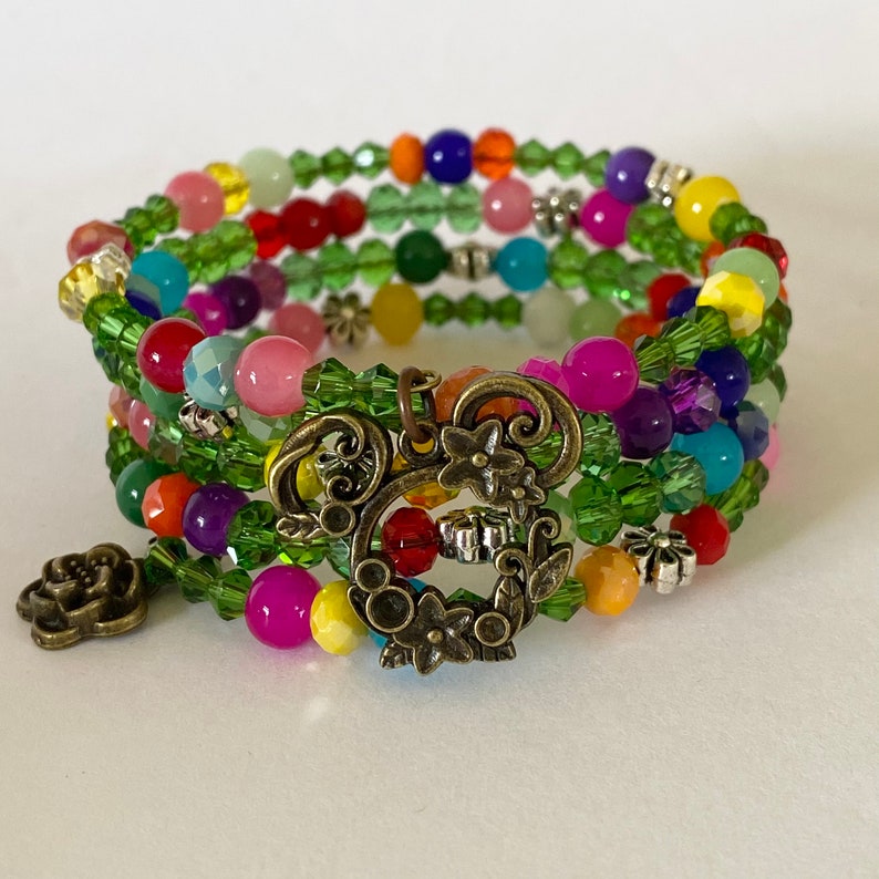 Disney/'s Flower and Garden Festival Bracelet Disney Floral Spring Bracelet Mickey Bracelet Disney Wrap Bracelet Disney Floral Bracelet