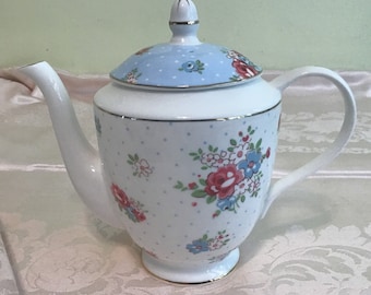 Vintage Gracie Bone China Tea Pot, Meditation.