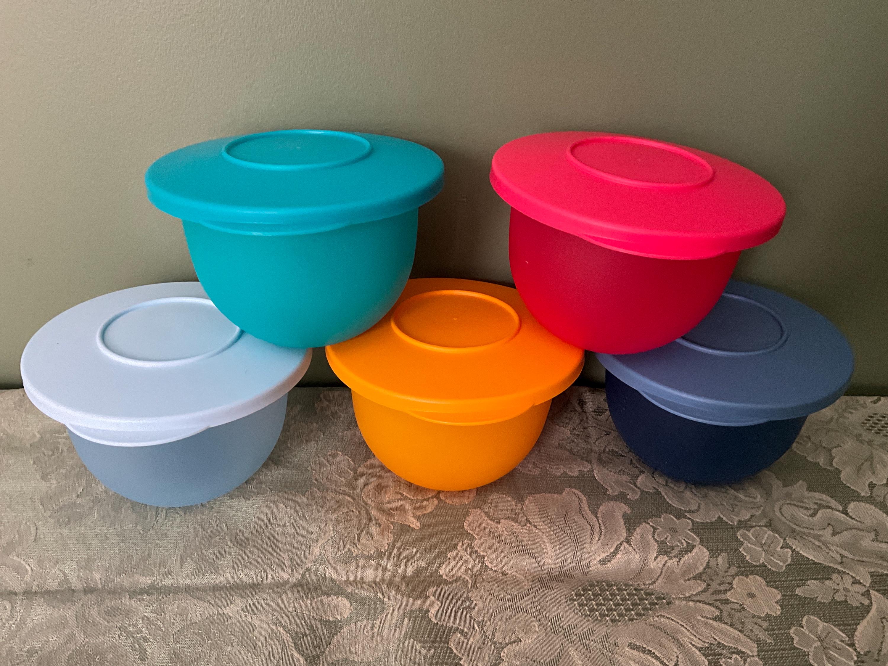 Tupperware Tupin – Lot De 5 Bols 300 Ml (couleurs Assorties) – Pratiques, Colorés Et 100% Sans BPA