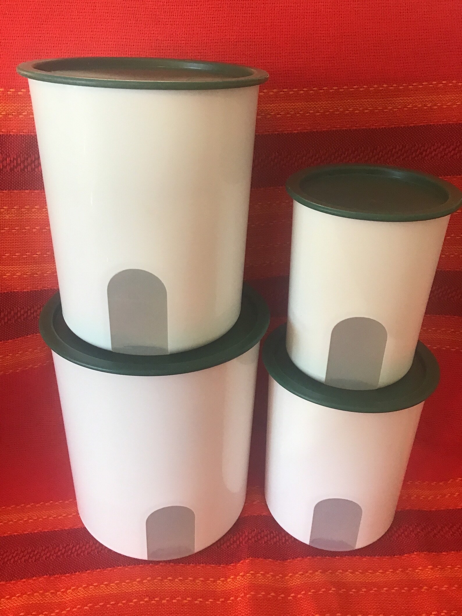 Vintage Tupperware Canister Set One Touch Lids. Etsy