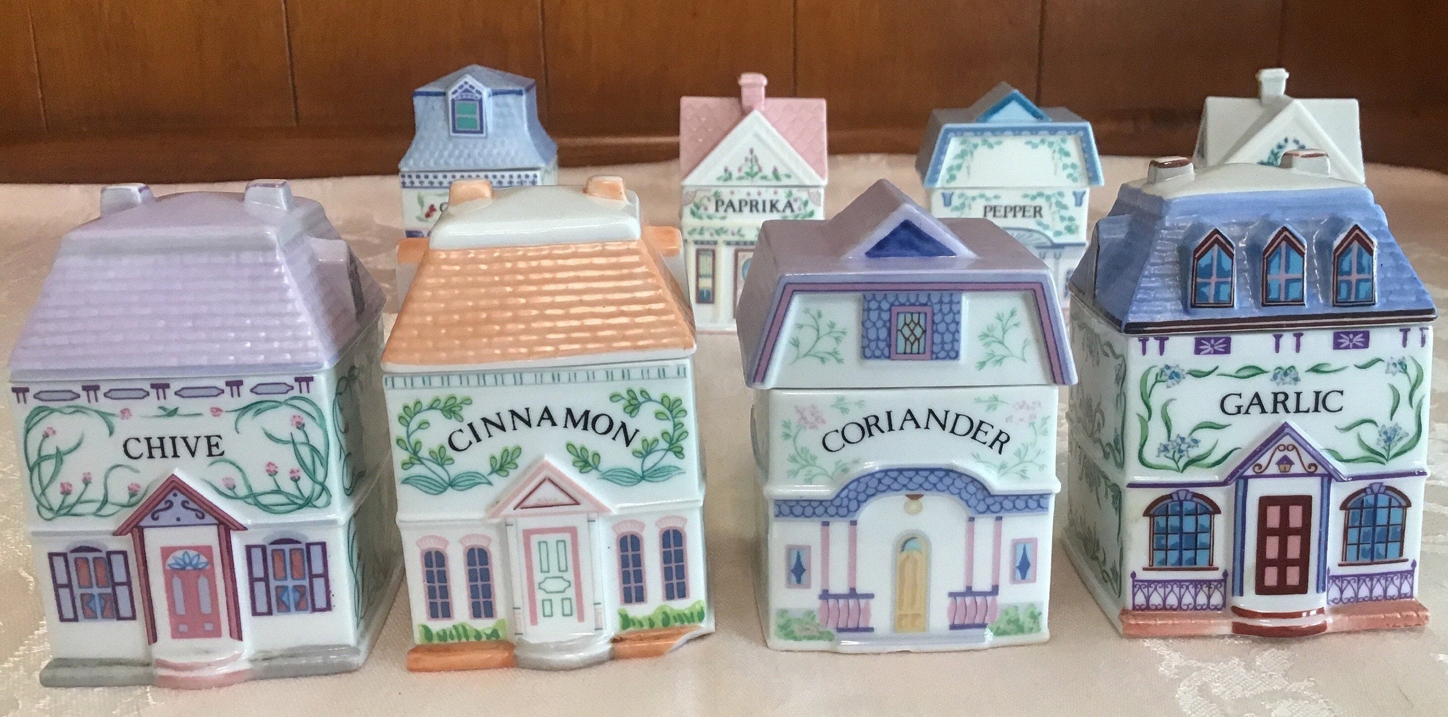 Vintage The Lenox Spice Village Fine Porcelain Herb and Etsy