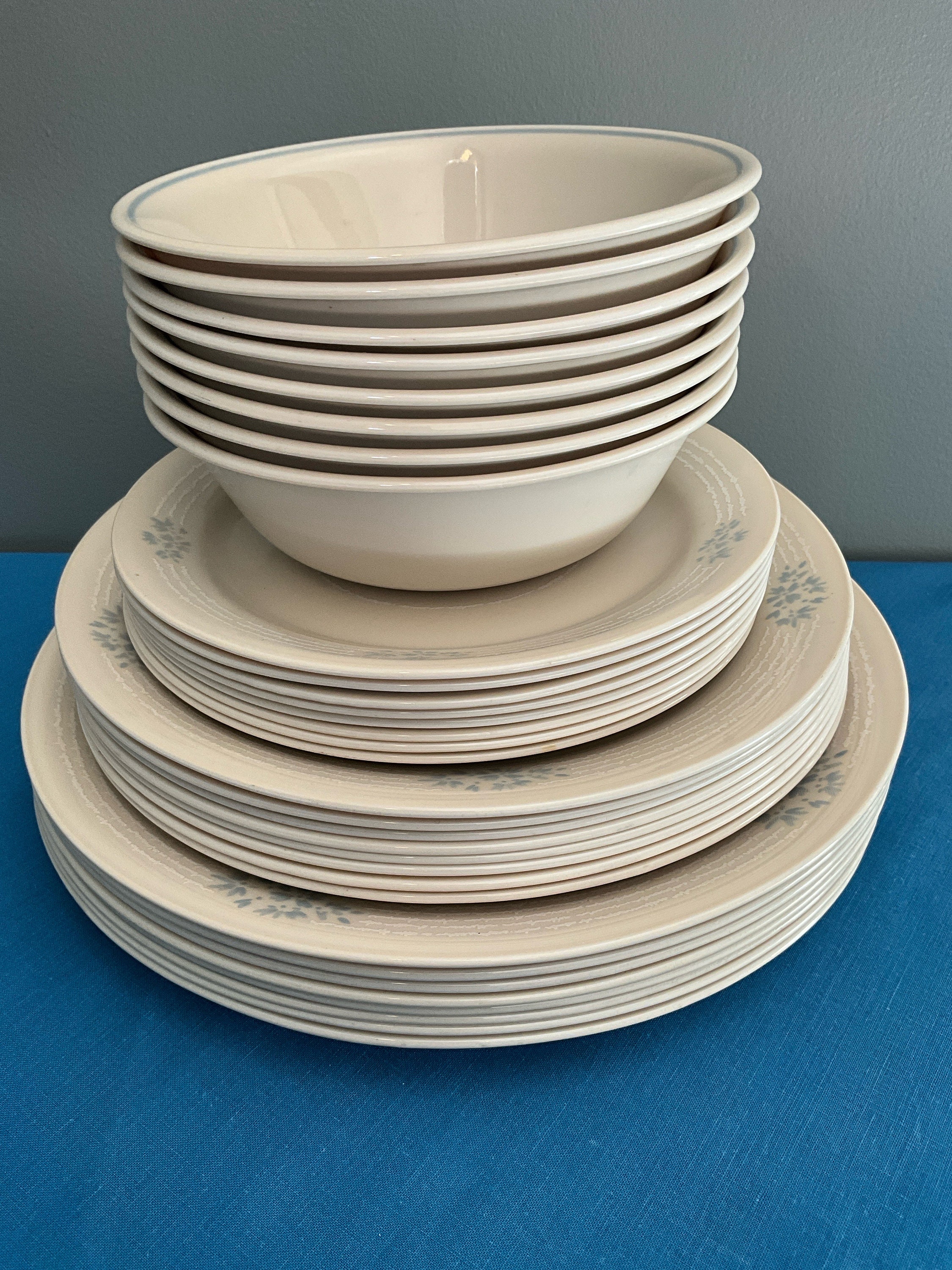 Set of Vintage, Corelle by Corning Ware, Service for Eight, Dinnerware ...