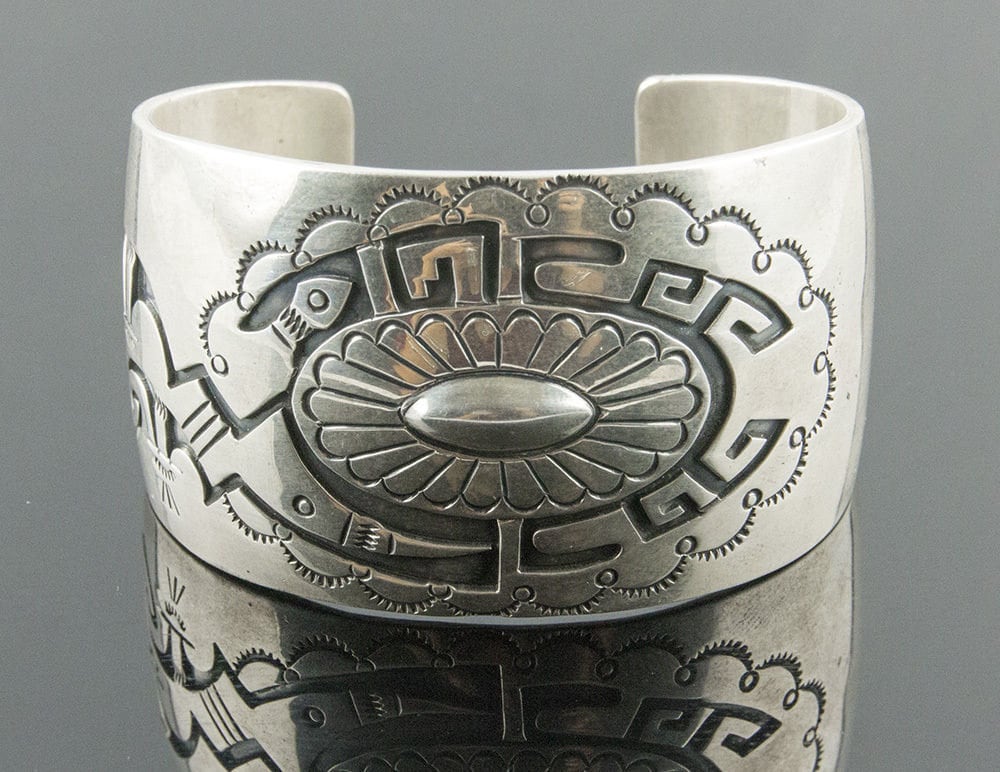 Hyson Craig 100 Authentic Navajo Remarkably Designed 925 Cuff