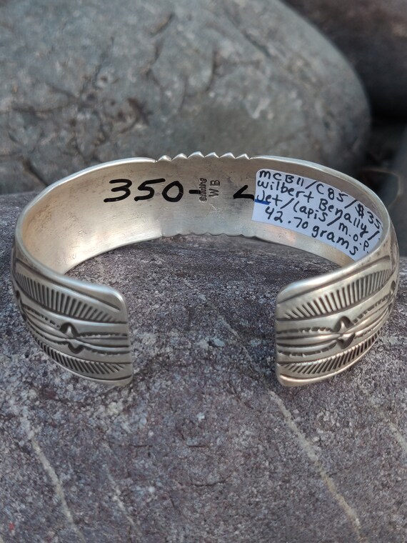 Signed Navajo Multi-Stone VTG Beautiful Cuff Hand… - image 5