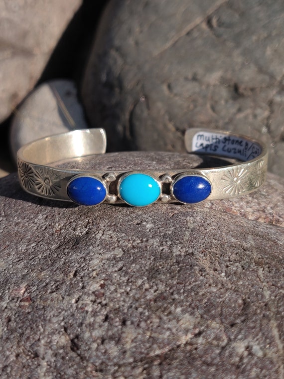 Lapis Lazuli & Turquoise NAVAJO Bracelet