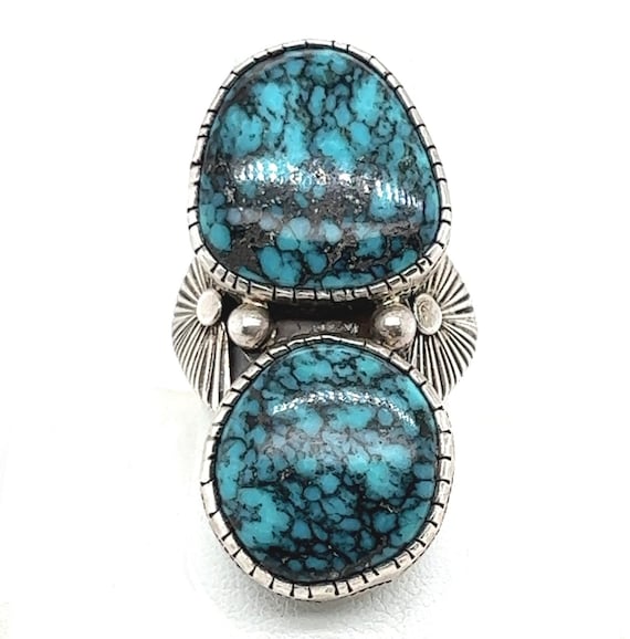 Blue Wind Turquoise!! Vintage Native American Navajo Sterling Silver Bracelet Blue Wind Turquoise!! Vintage Native American Navajo Sterling Silver Bracelet