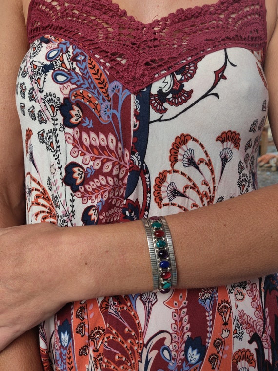 Breathtaking Bracelet With Multiple Colored Stone… - image 2