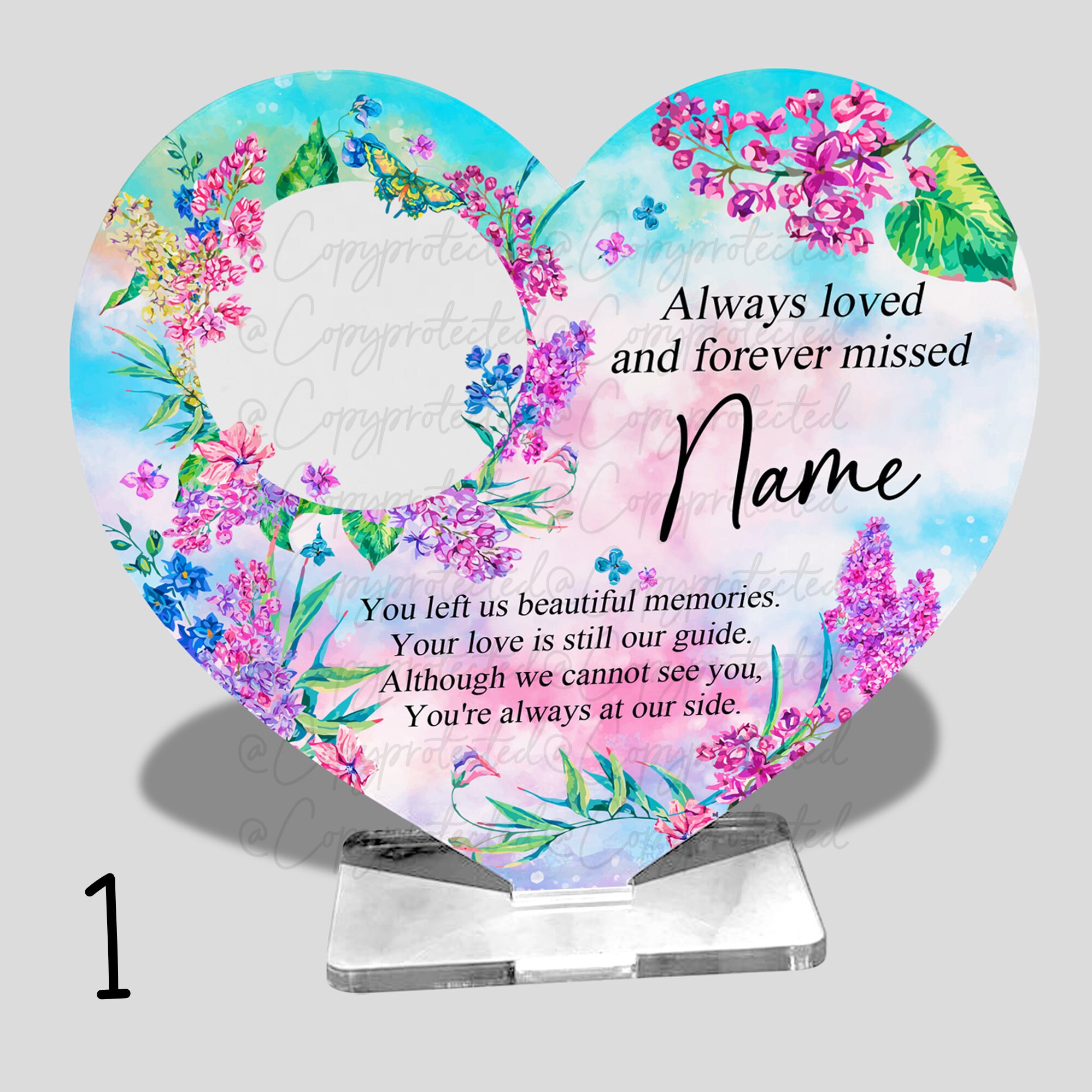 Butterfly photo memorial ornament, personalised memory, gifts for loss of, mother, father, in loving memory, sympathy, remembrance, keepsake