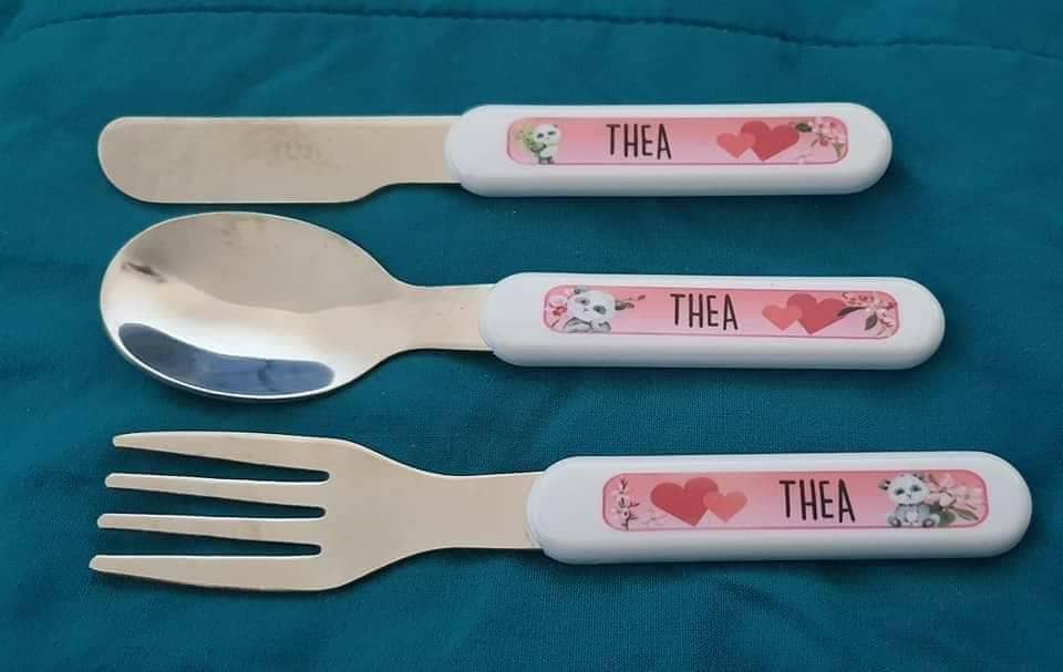 Personalised childrens cutlery set toddler cutlery weaning Etsy