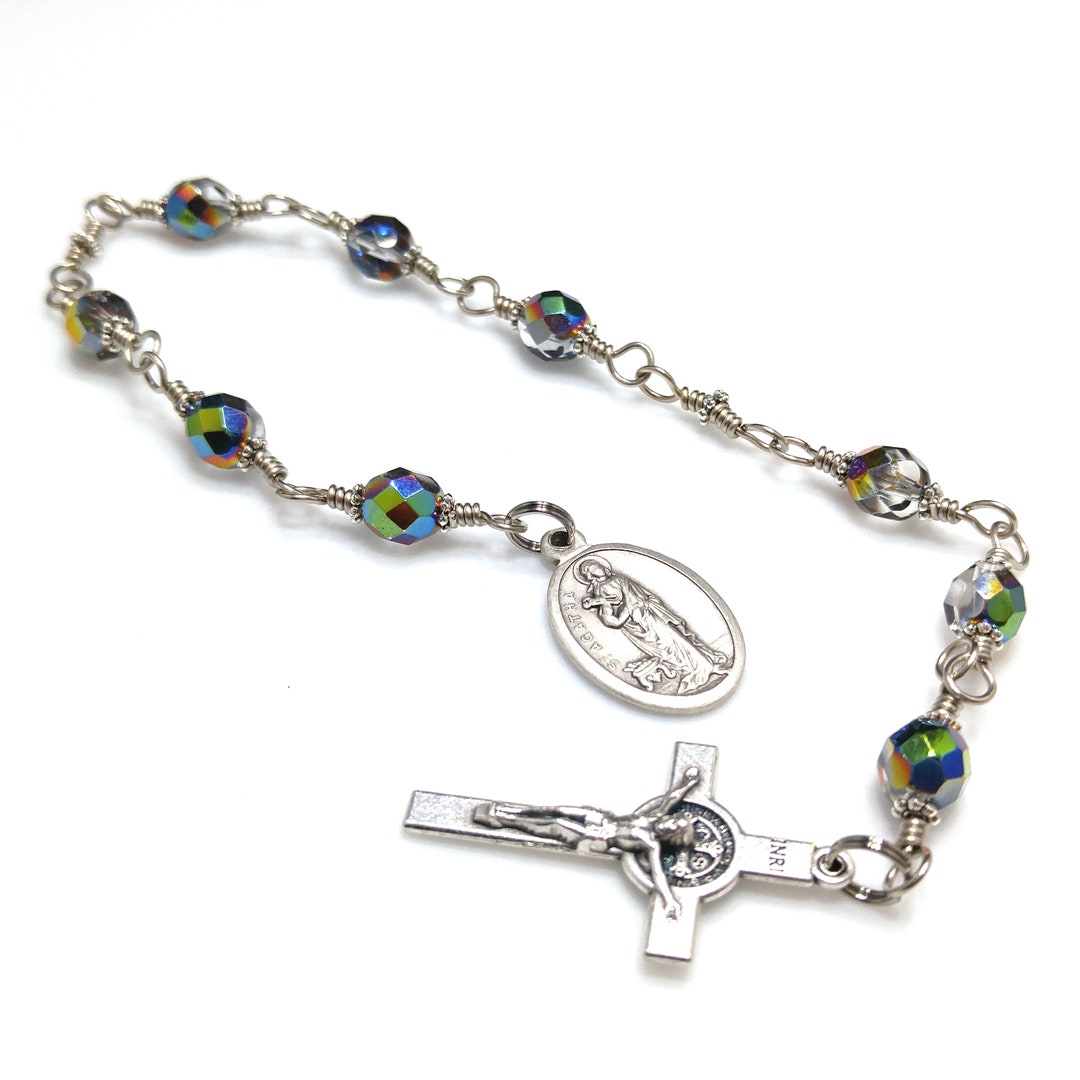 St. Agatha Chaplet, Patron Saint of Nurses Chaplet, Handmade Rosary