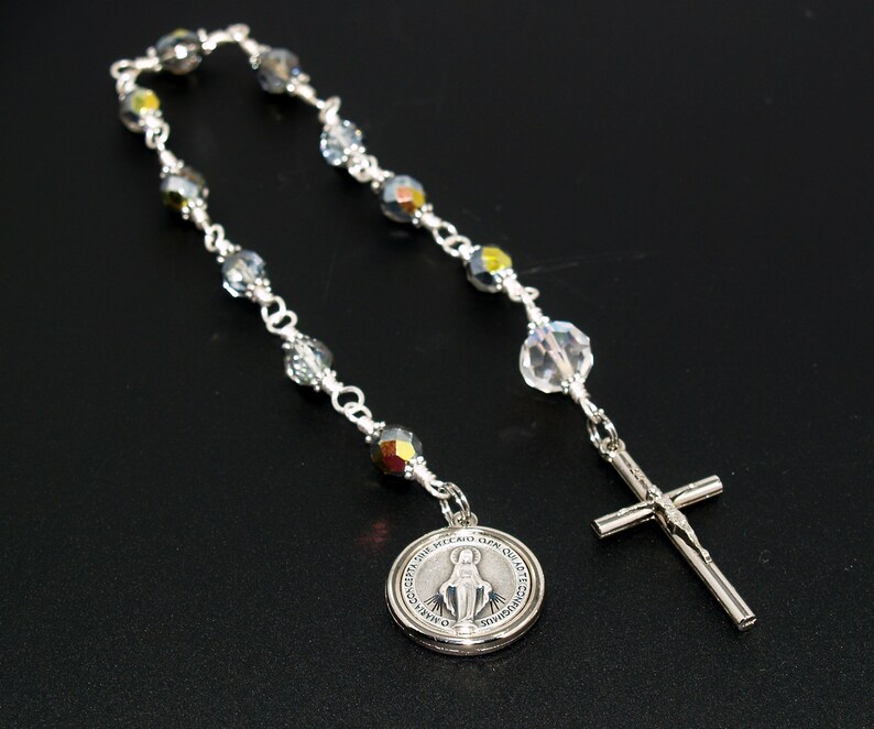 Immaculate Conception St Benedict Medal One Decade Pocket Rosary PKT50