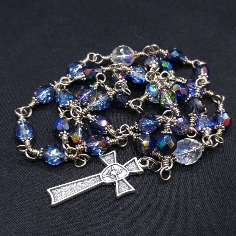 Jesus Prayer Beads Hand Wirewrapped Unbreakable Technique Etsy