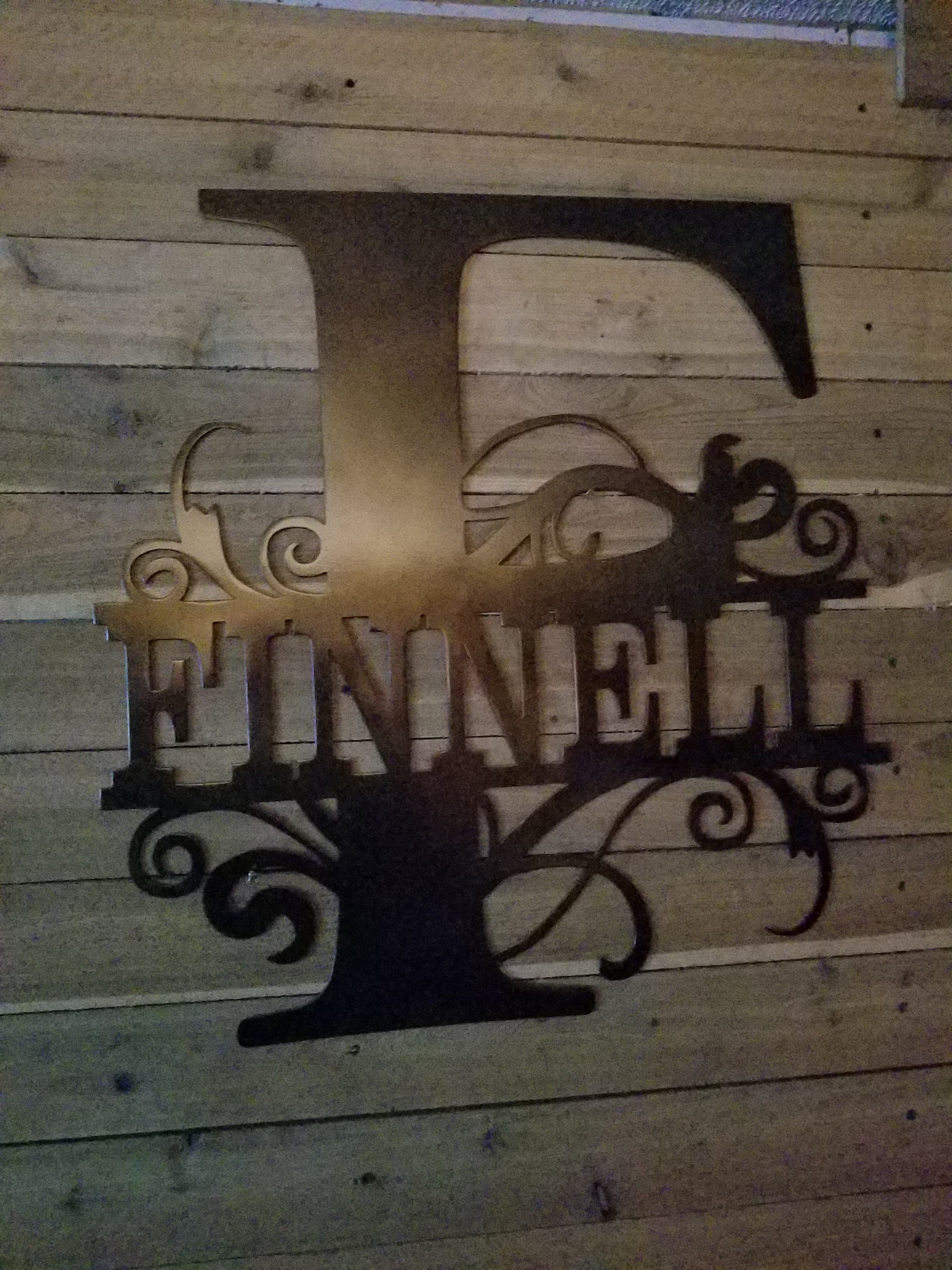Monogrammed Name Custom Wall Decor